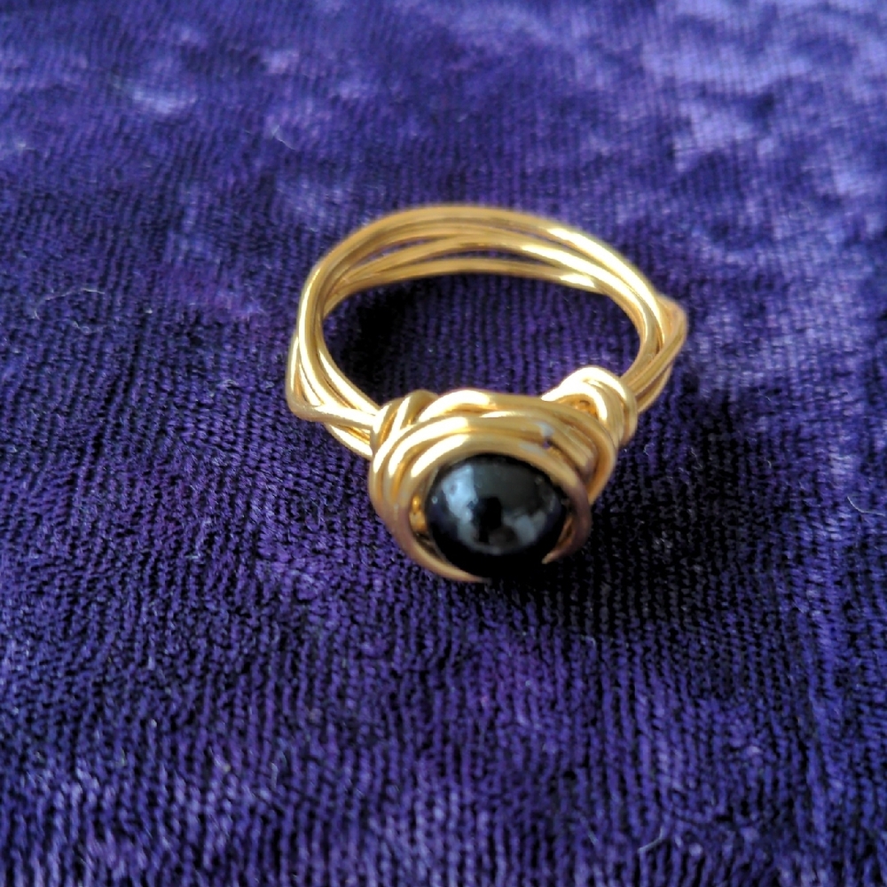 FREE With Purchase Size 8 Handmade Wire Ring, Freebie